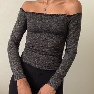 Hollister off the shoulder long sleeve shirt